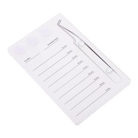 SAFIGLE Magnetic Eyelash Board Natural Eyelash Pallet Magnetic False Eyelashes Magnetic Lash Pallet Q Eyelashes Cluster Classic Lashes Magnetic Eyelashes Pallet Holder White Acrylic