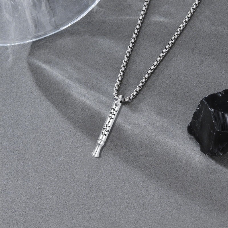 LEECCI Quit Stop Smoking Necklace 925 Sterling Silver Anxiety Breathing