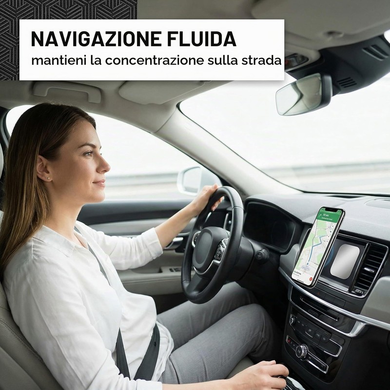 GWEOR 20 Pezzi Confezione per Cellulare Auto, Placche Metalliche Adesive,