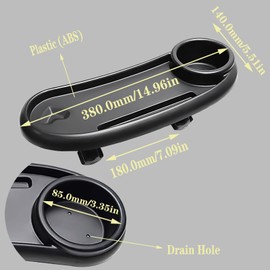 DeJivsin 3 in 1 Snack Tray for Pushchair, Pram Snack Tray for Pram Accessories Pushchair, Stroller Snack Tray with Cup Holder, Universal Pram Food Tray, Adjustable Buckle Pram Food Tray for Pram