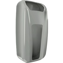 KICHLY Plastic Bags Holder, Durable Grocery Plastics Dispenser, Storage Organizer & Saver for Grocery, Shopping & Trash Bags, Wall Mount, Grey