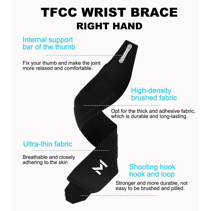 FVVWVV Elastic Thumb and Wrist Support Brace for Mild Carpal