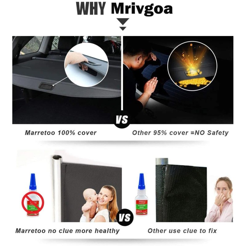 Mrivgoa Retractable Cargo Cover For Land Rover 06-13 Range Rover