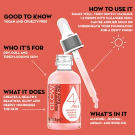 Catrice Glow Beautifying Face Oil, Transparent, Nourishing, for Dry Skin, Vegan, Alcohol, No Parabens, No Microplastic Particles, Pack of 1 (30 ml)
