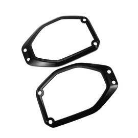 REPAIROCK 1 Set Top Roof Speaker Audio Frame Cover Trim for Jeep Wrangler JL JLU 2018-2024 for Jeep Gladiator JT 20-24 Top Speaker Audio Surround Trim ABS Black