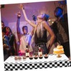 VICASKY 2Pcs Checkered Tablecloth Disposable Table Cloth for Parties Events