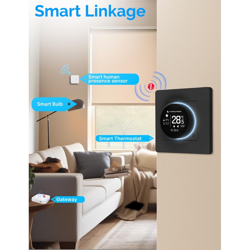 MOES Smart ZigBee Thermostat Underfloor Heating Electric, Room Thermostat Underfloor