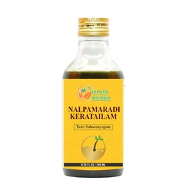 Herbs Botanica Nalpamaradi Thailam Keratailam Ayurvedic Oil With Turmeric Oil for Skin, Face & Body with 15 Ayurvedic Herbs 6.76 Fl Oz