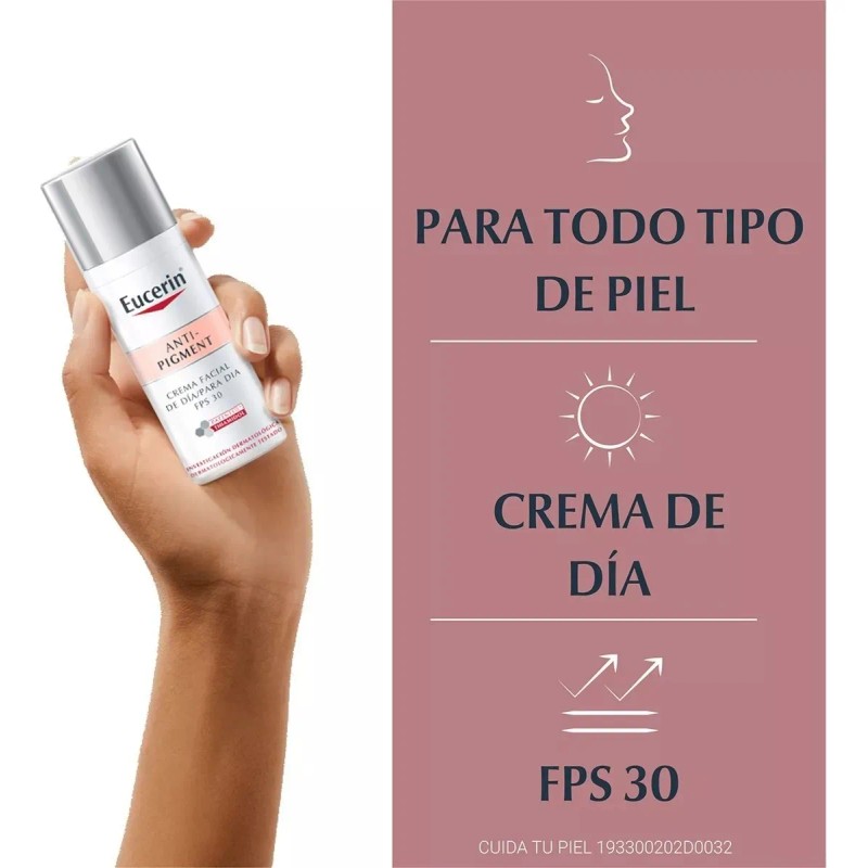 Eucerin Anti Pigment Crema Facial Fps Todo Tipo Piel Día