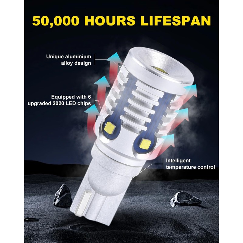 921 LED Bulb White Reverse Lights, CAN-Bus Error Free T15
