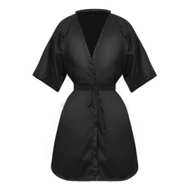 Lurrose 2 Capa Corte Mandil Peluqueria Delantal Estilista Gown Robes