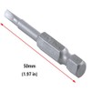 Fongmore 6 Pcs 50mm 1/4 Hex Shank Magnetic Triangle Head