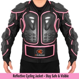 RIDBIKER Motorcycle Protective Jacket Full Body Armor, Chest Spine Protection Dirt Bike Gear for Men Motocross MTB Racing Off-Road