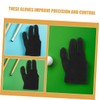 Kisangel 10pcs Lightweight Snooker Gloves for Men Women Finger Design