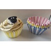 Anniversary House Pack of 75 Stripe Cupcake Cases for Spring