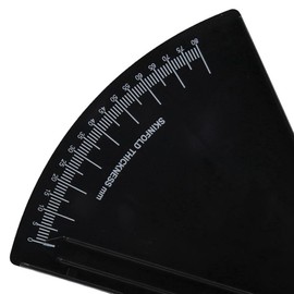 1 Piece Fat Clip Sebum Caliper Fat Thickness Measurement Ruler Personal Fat Ruler White