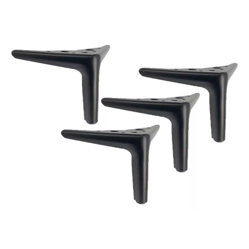 Herrajes Guerrero Pata Para Sala Muebles Punta 4 Piezas -