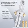 Fiber Optic Cable Stripper Adjustable Longitudinal Sheath Mid Span Stripping