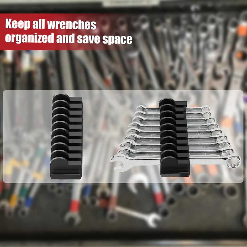 DEHOYI Modular Wrench Organizers for Tool Drawers - Wrench Rack
