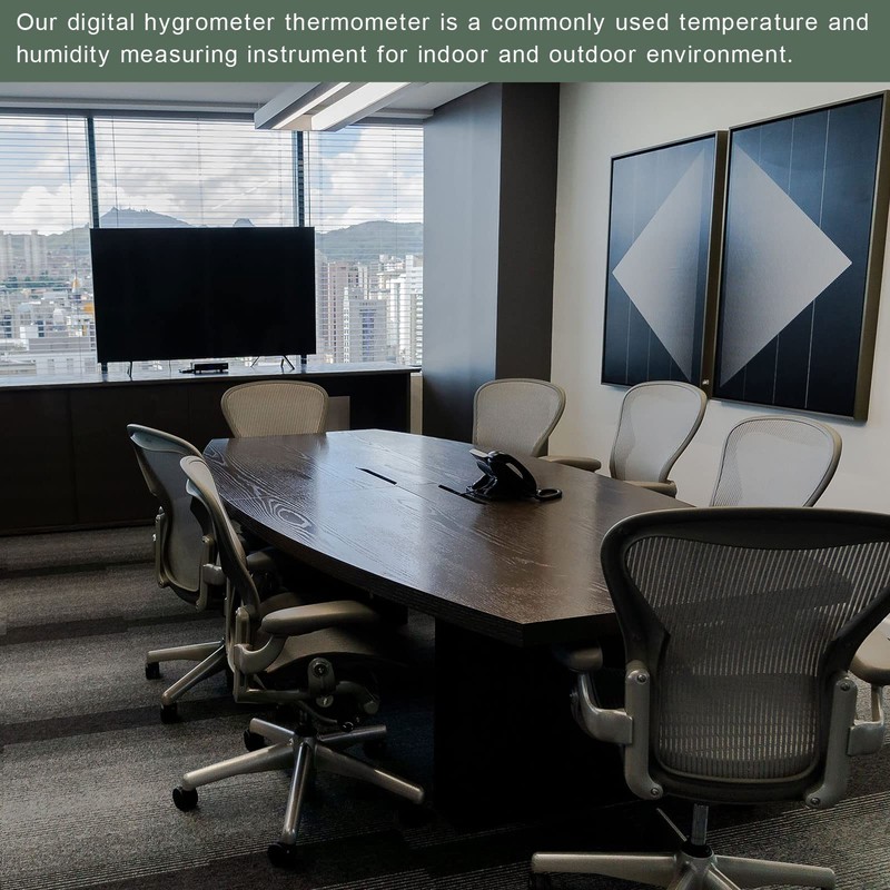 YOKIVE 3 Pcs Digital Display Thermometer, -50-110C Waterproof Temperature Monitor