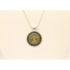 JKCE Designs 20 Gauge Shotgun Shell Pendant Silver Necklace
