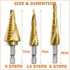 TITANIUM Step Drill Bit Set Unibit Industrial Reamer reaming 28