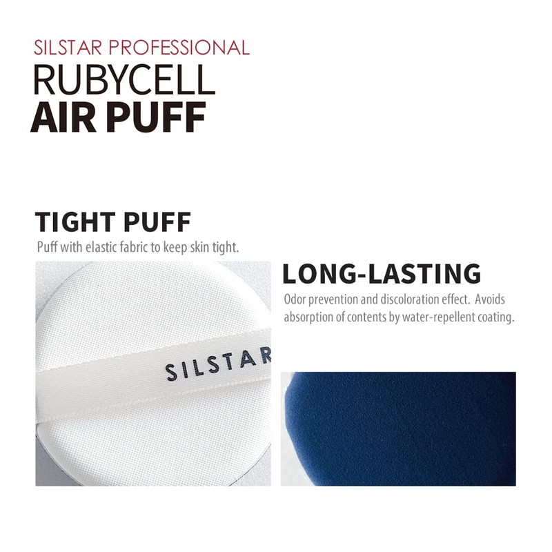 SILSTAR PROFESSIONAL AIR PUFF SPONGE 6 PCS IN A PACK
