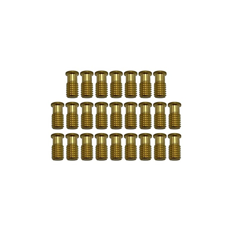 Poolzilla 25 Pack Pool Safety Cover Threaded Brass Insert Screw
