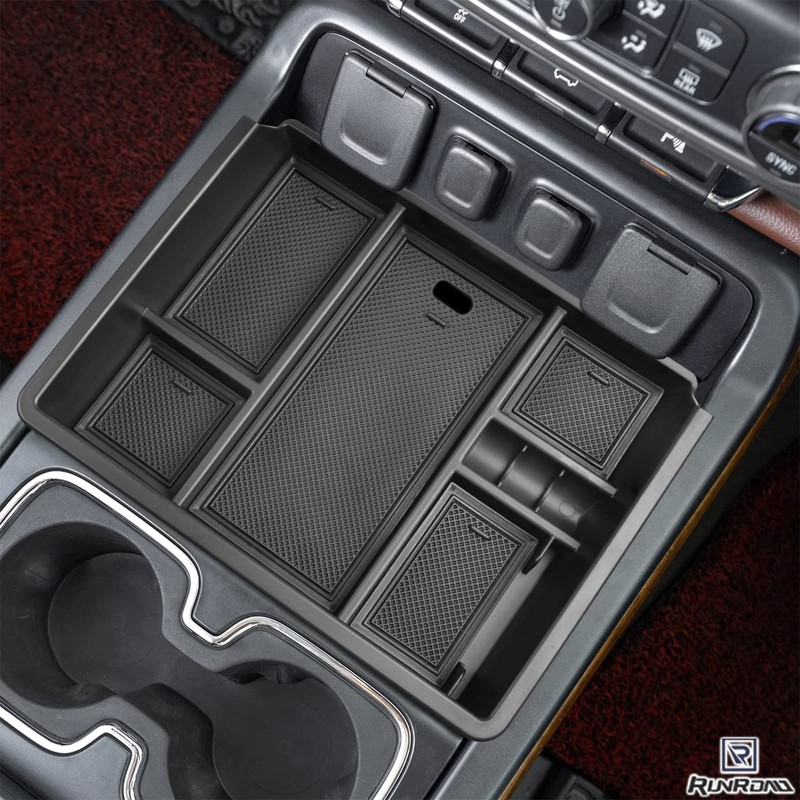 RUNROAD Center Console Organizer Compartment Tray Compatible with Chevy Silverado/GMC