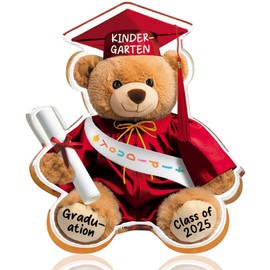 HEYINSHEN Graduation Gifts of Class of 2025 Kindergarten Graduation Gift for Son Daughter Pre-K Graduation Gifts for Daughter Son Bear Animal Keepsake Paperweight Graduation Supplies