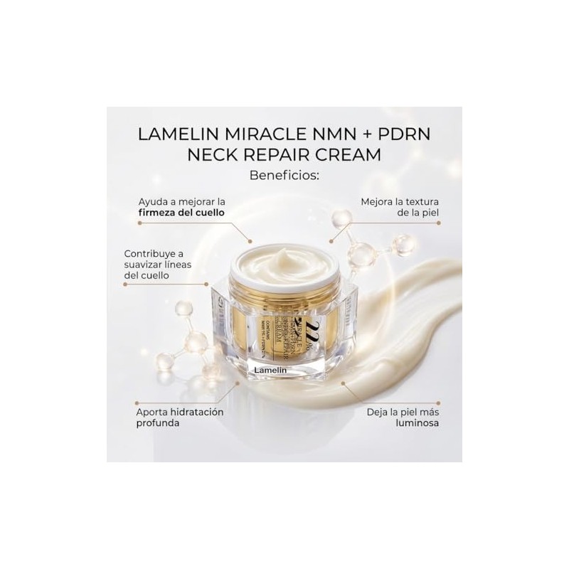 Lamelin Miracle NMN+PDRN Neck Repair Cream 50ml Anti-Aging Firming Formula