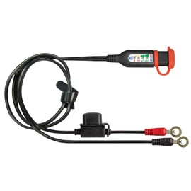 Optimate cable O-128v2, Ring Terminal Harness with Integrated Battery Status/Charge System Monitor, Auto/Marine, Smart