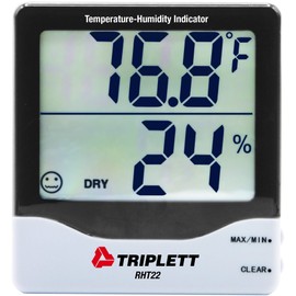 Triplett RHT22 Digital Indoor Hygro-Thermometer with Dual Display Humidity and Temperature