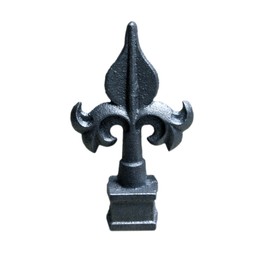 Cast Iron Finial Fence Topper Boy-Scout Fleur Style - 5/8" Ornamental Fence Toppers - Decorative Fence Toppers - Decorative Gate Toppers - Fence Gate Topper - Ornamental Gate Topper (1)