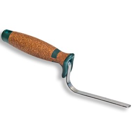 Professional Hamburger Joint Trowel 6 mm, Joint Shaper, Cork Handle, for Grouting Bricks and Clinker Blocks CT04