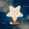 Lámpara de Cristal Led Elegante Estrella para Escritorio Mesa Buró