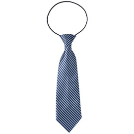 Miobo Children's Boys Tie with Flexible Elastic Band, Blue lined