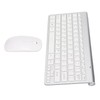 Kabelloses Tastatur-Maus-Set, 2,4 G USB, Dünne Ergonomische Stummschalttaste für Computer
