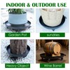 12inch Heavy Duty Wheeled Plant Caddy with Handle,Supports up to