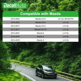 Dacall 2pcs Cabin Air Filter Set for Mazda 3 (2014-2018), for Mazda 6 (2014-2021), for Mazda CX-5 (2013-2024); Replace KD45-61-J6X, CP11811