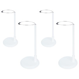 HMIEPRS 4pcs Doll Stands Adjustable Display Holder, Doll Stands Portable Support Racks, Action Figure Stand Bracket Organizers Dolls Accessories for 12in - 18in Doll (Black)