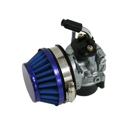 JRL High Performance 60mm Blue Air Filter Racing Carburetor For 49cc 60cc 80cc Motor Motorized Bike