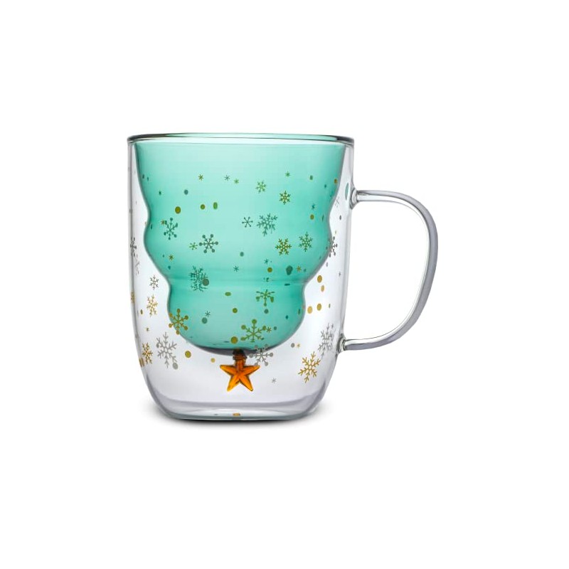 Double-Walled Christmas Glass, Thermal Glass, 250 ml