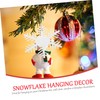 Abaodam Christmas Decor Felt Snowflake Ornaments Xmas Tree Decorations 30pcs