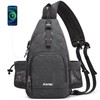 G4Free Sling Bag Crossbody Backpack with Charging Port & RFID