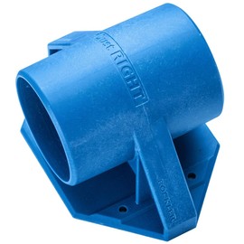 Dust Right 2-½” Mounting Dust Port - Durable Hose to Hose Connector - Secure Table Saw Vacuum Adapter for Quick Connection - Wall or Bench Mount Shop Vac Extractor