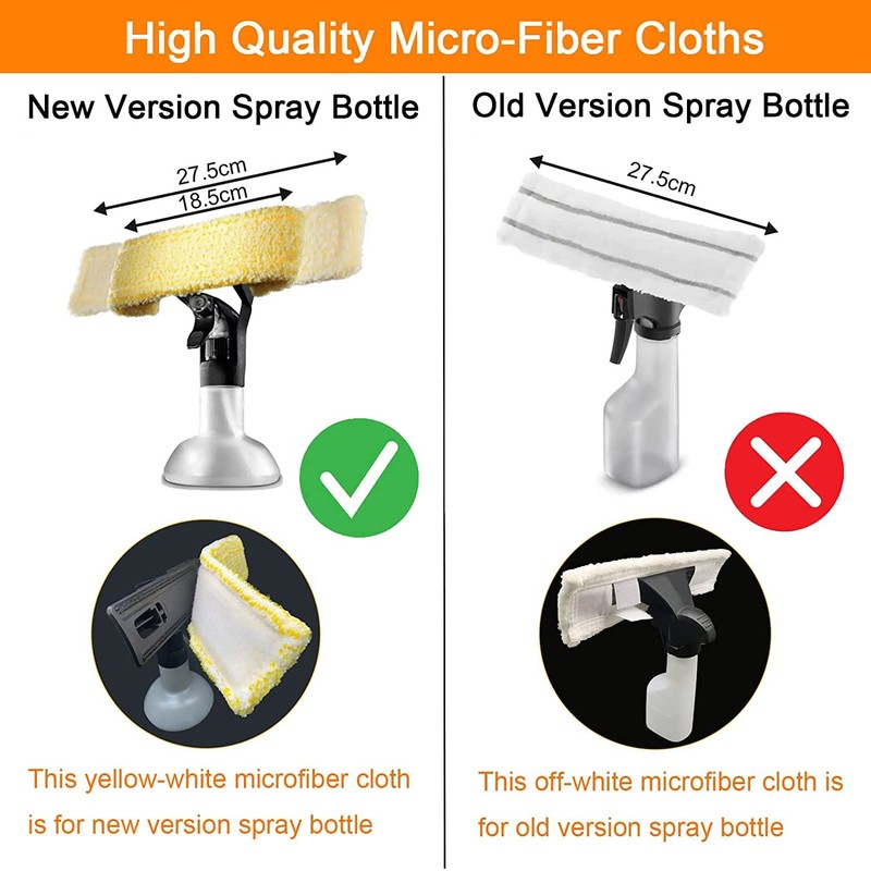 POFET 3 PCS Washable Microfibre Mop Cloth Window Vac Cleaning