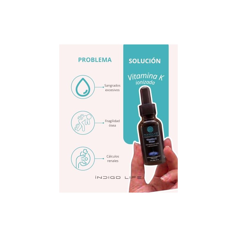 Vitamina K sublingual 30 ml Indigo Life Nutráceuticos