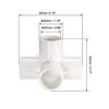 sourcing map 4 Way Elbow PVC Pipe Fitting Furniture Grade