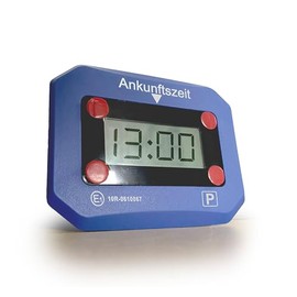 EUROtops Electronic Parking Disc, Electromechanical Parking Meter with Approval, Includes Illuminated Display, SOS Light Function and Automatic Time Detection, Car Interior Accessories